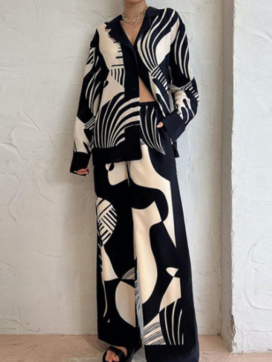 Urban Muse – Artistic Wide-Leg Set