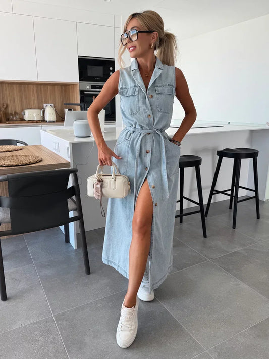 Maxi Denim Dress